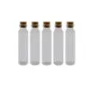 HON Glass Bottle With Cork Cover 2.2*9cm 5/Bag / 18BS090 قنينة زجاج