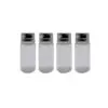 HON Glass Bottle With Aluminium Cover 2.7*5.8cm 4/Bag / 18BS092 قنينة زجاج