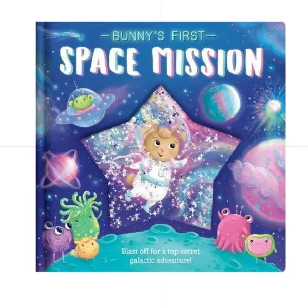 Glitter Globes stars : Bunny First Space Mission