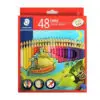 Staedtler Luna Coloring Pencils 48 Colors + Sharpener / 136C48 تلوين خشب