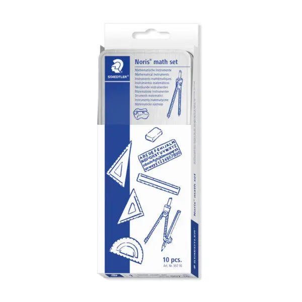 Staedtler Noris Metal Geometric Math Set / 55710 علبة هندسة معدن