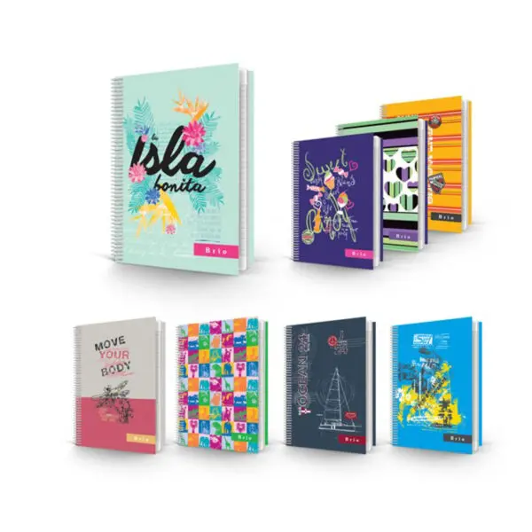 BRIO University Notebook A4 Spiral Square 72sh 60g / BF-76072 دفتر راسور جامعي مربع