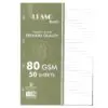 LUSSO Ringbook's Paper Refill 1 LINE 50sh 80g A4 21*29.5cm / BF-2110 غيار كلاسور سطر
