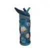 Cool Gear Plastic Tritan Water Bottle Hexagon Cage With Straw 473ml Blue / 7568 مطرة