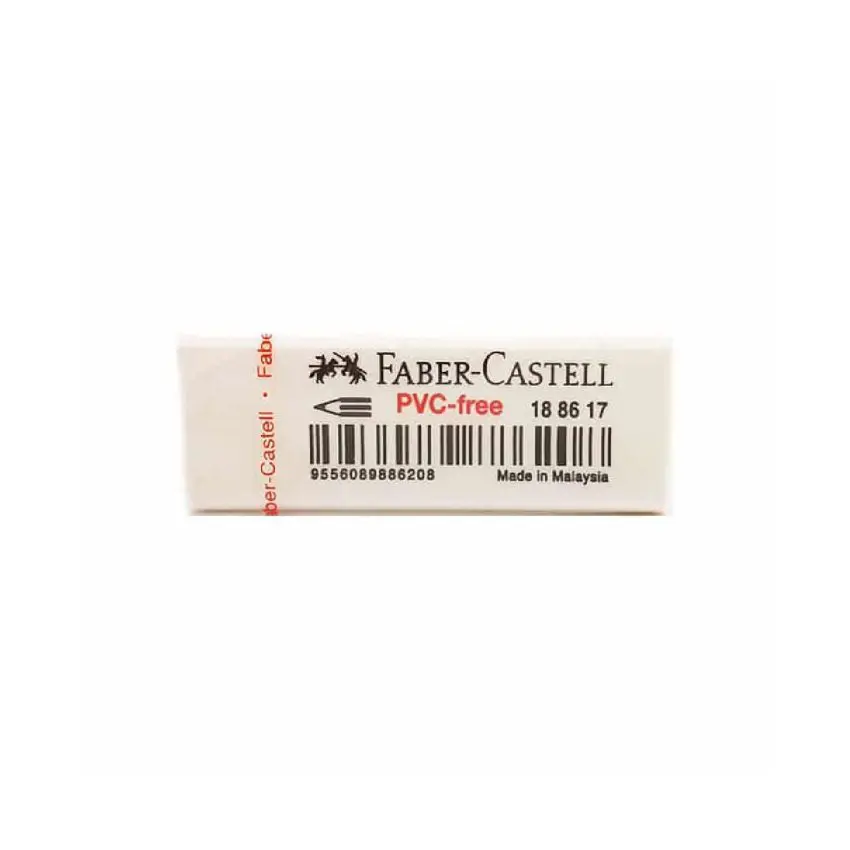 Faber Castell Eraser Transp. Cov. Large 20/Pack / 188620 - 188617 ممحاة غلاف شفاف