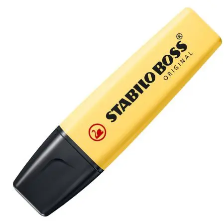 Stabilo Boss Original Highlighter 70/144 Pastel Milky Yellow قلم فوسفوري