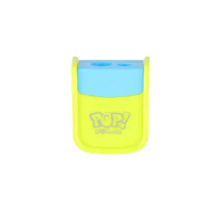 Deli Sharpener 2 Holes POP With Canister / R003  مبراة