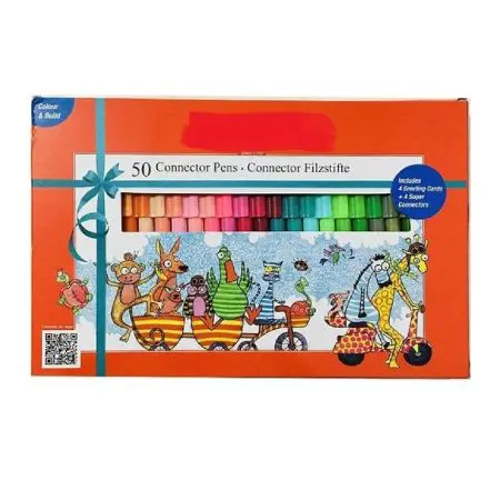 Faber Castell Connector Fibre Tip Pens Feutre 50 Colors / 153050 تلوين مائي