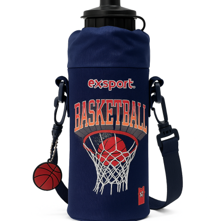 EXSPORT Kids Water Bottle With Case Basketball / 2526356