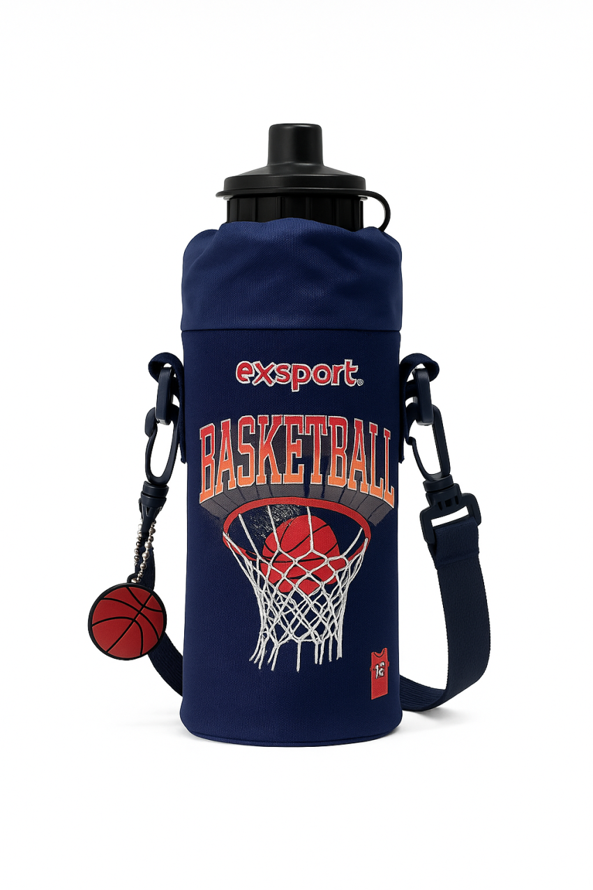 EXSPORT Kids Water Bottle With Case Basketball / 2526356
