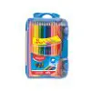 Maped Coloring Pencils 12 Colors + 3 Fluo In Plastic Case / 832035 تلوين خشب