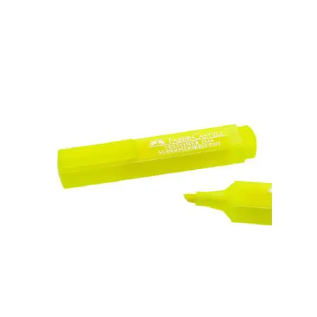 Faber Castell Highlighter 46 Super Fluo YELLOW / 154607 قلم فوسفوري أصفر
