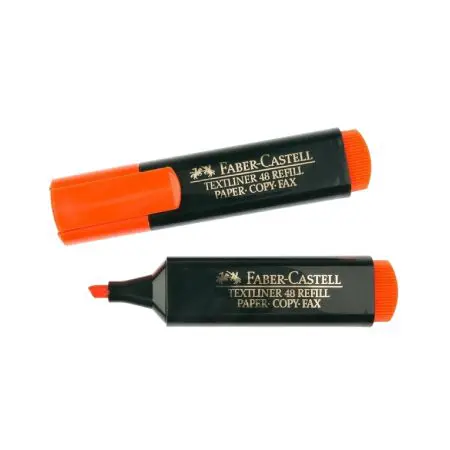 Faber Castell Highlighter 46 Super Fluo ORANGE / 154615 قلم فوسفوري برتقالي