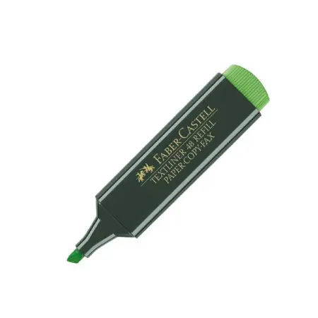 Faber Castell Highlighter 46 Super Fluo GREEN / 154663 قلم فوسفوري أخضر