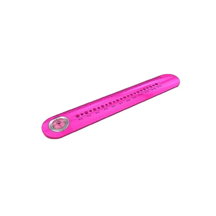 Y-PLUS Circle Plastic Ruler 15cm / RX130600 مسطرة بلاستيك