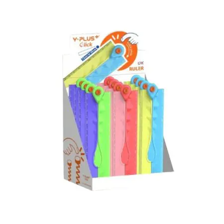 Y-PLUS Click Plastic Ruler 30cm / RX1910 مسطرة بلاستيك