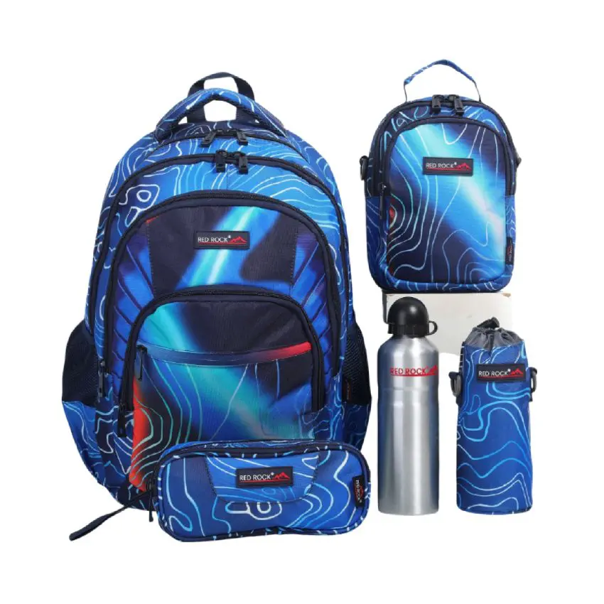 Red Rock 2025 (Set 4 Pcs) Backpack 18 3Comp. / 4251 Blue