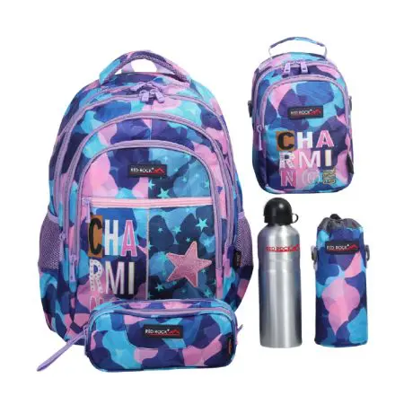 Red Rock 2025 (Set 4 Pcs) Backpack 18 3Comp. / 4255 Charming Girl