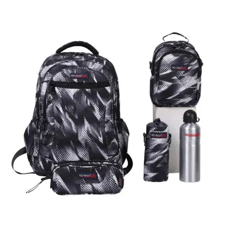 Red Rock 2025 (Set 4 Pcs) Backpack 18 3Comp. / 4266 Black/White