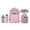 Red Rock 2025 (Set 4 Pcs) Backpack 16 2Comp.+1 / 4268 CupCake  طقم