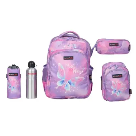 Red Rock 2025 (Set 4 Pcs) Backpack 16 2Comp.+1 / 4270 Magic Wings  طقم