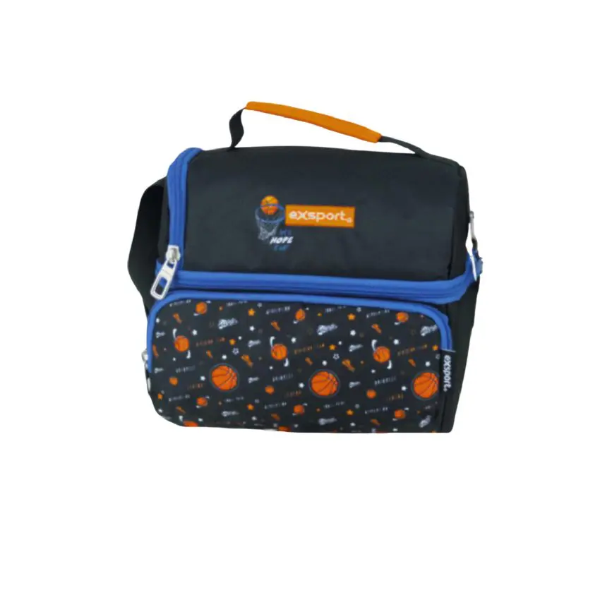 EXSPORT Lunch Bag Blended Basketball Thermal Top Op. + Front Pocket / 2526566