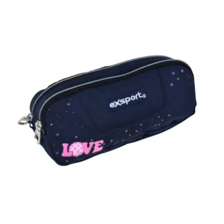EXSPORT Pencil Case Slogan Girl 2 Comp. / 2526106