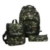 CLICK 2025 (Set 3 Pcs) Backpack 2Comp. + LB + PC طقم شنطة - Army