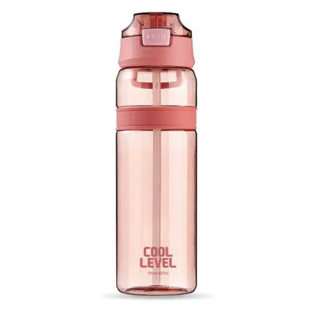 Cool Level 25 Plastic Tritan Water Bottle 850ml With Straw / 12879A-25