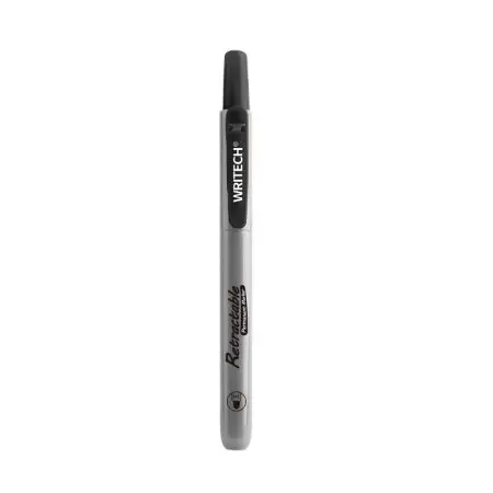 WRITECH Retractable Permanent Marker Pen Fine Round W-805P Green قلم ماركر كباس