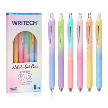 WRITECH Nebula Retractable Gel Pen W-0163 0.7 Blue قلم حبر كباس