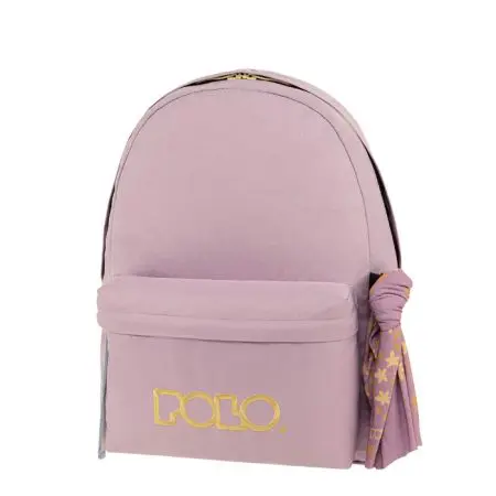 POLO 2025 Backpack With Scarf 1 Comp. Lilac/Yellow / 901135 4570 شنطة مع فولار