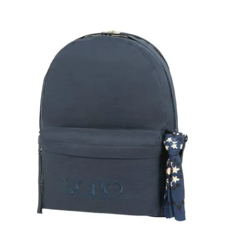 POLO 2025 Backpack With Scarf 2 Comp. Dark Blue / 901235 5101 شنطة مع فولار