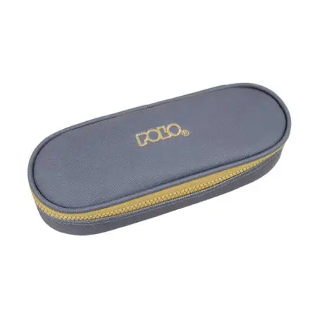 POLO 2025 Pencil Case Box 1 Zip. Assorted Colors / 937003 Gray/Yellow