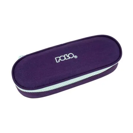 POLO 2025 Pencil Case Box 1 Zip. Assorted Colors / 937003 Purple/Turquoise