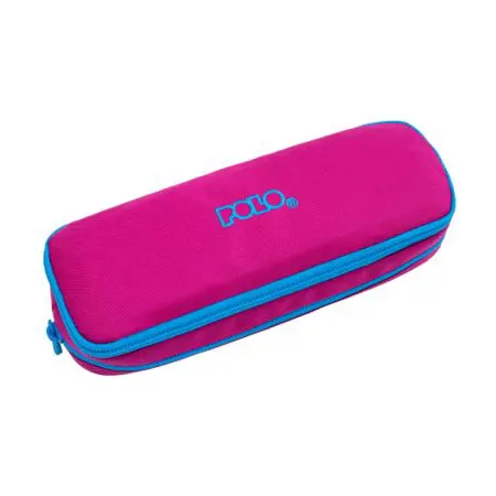 POLO 2025 Pencil Case Duo Box 2 Zip. Assorted Colors / 937004 Fushia/Blue