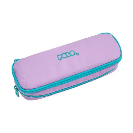 POLO 2025 Pencil Case Duo Box 2 Zip. Assorted Colors / 937004 Pink/Turquoise