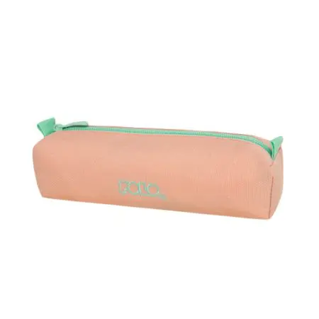 POLO 2025 Pencil Case 1 Zip. With Wallet Assorted Colors / 937006 مقلمة مع مقلمة صغيرة Light Pink/Turquoise