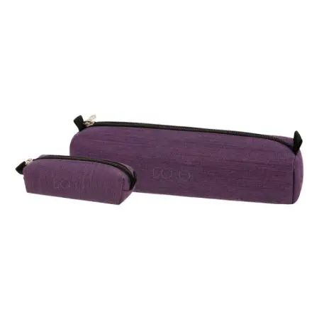 POLO 2025 Pencil Case 1 Zip. With Wallet Assorted Colors / 937006 مقلمة مع مقلمة صغيرة Dark Purple