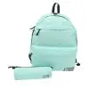 CLICK 2025 Backpack 2Comp. + Pencil Case شنطة - Light Green