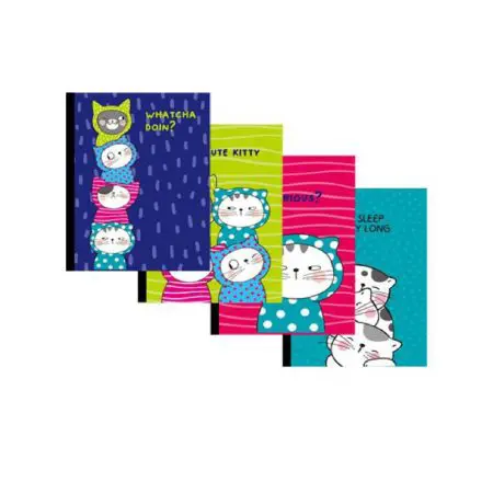 M&G Note Book B5 Square 60sh Glued Left Op. So Many Cats / APYJRZ06 دفتر ملاحظات