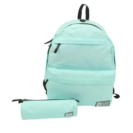 CLICK 2025 Backpack 2Comp. + Pencil Case شنطة - Light Green