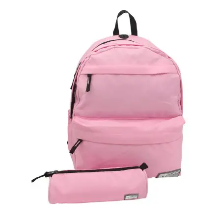 CLICK 2025 Backpack 2Comp. + Pencil Case شنطة - Pink