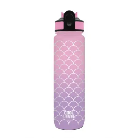 Cool Level 25 Plastic Tritan Water Bottle 800ml With Straw Mermaid / 14537-25