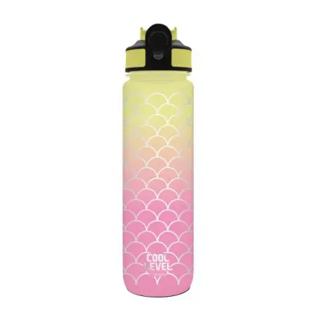 Cool Level 25 Plastic Tritan Water Bottle 800ml With Straw Mermaid / 14537-25