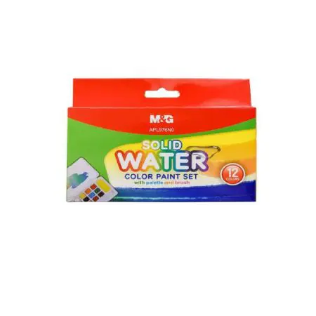 M&G Solid Watercolor 12 Colors + Pen / APL976N0 تلوين مائي مع قلم