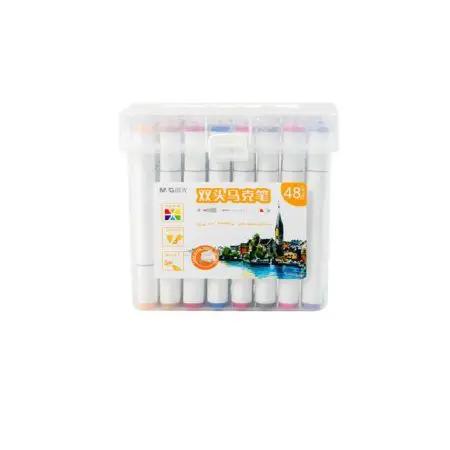 M&G Sketch Double-Tips Markers 48 Colors / APMV09D8 تلوين مائي
