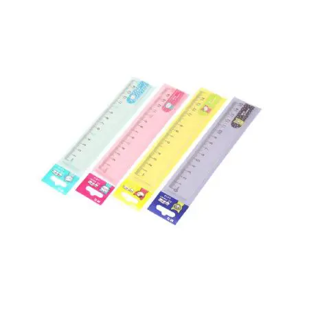 M&G Transparent Plastic Ruler 15cm ZicZac So Many Cats / ARL960H9 مسطرة بلاستيك زيكزاك
