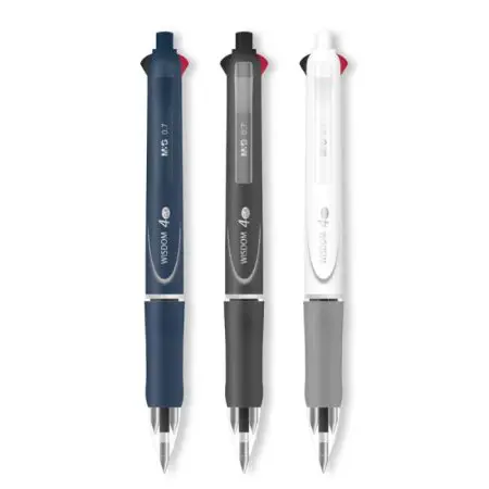 M&G 4 Colors Semi-Gel Ball Pen 0.7mm / ABP803R4 قلم حبر 4 الوان