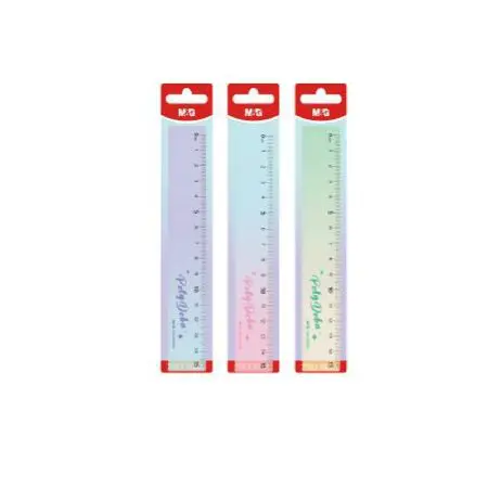 M&G Transparent Plastic Ruler 15cm Poly Doba ZicZac / ARL960EB مسطرة بلاستيك زيكزاك